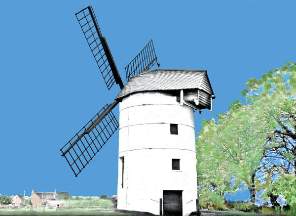 Ashton Windmill Greetings Card