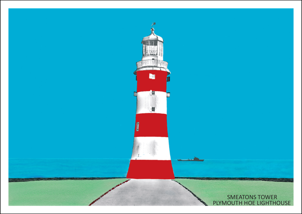 Smeatons Tower, Lighthouse, Plymouth Postcard