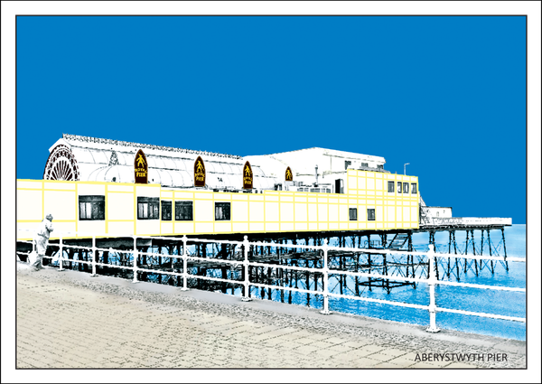 Royal Pier, Aberystwyth Postcard