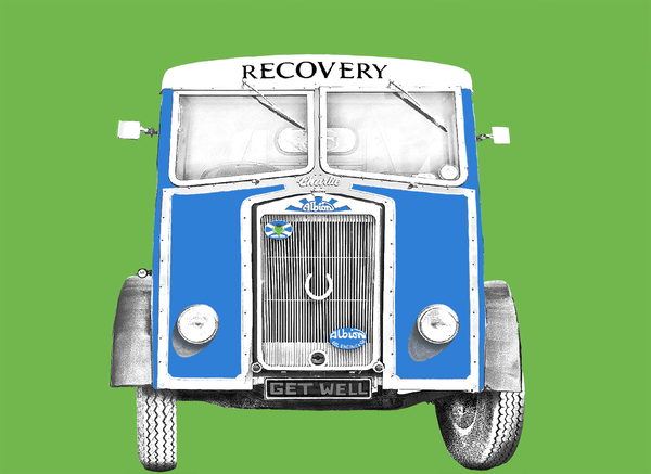 Recovery Vehicle Greetings Card