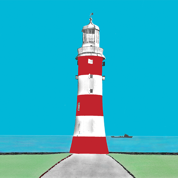 Smeatons Tower, Lighthouse, Plymouth Greetings Card